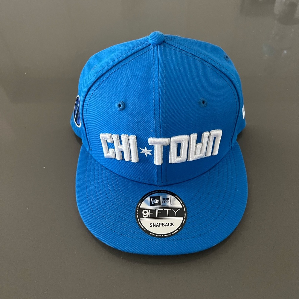 Blue Chi-Town Chicago Sky Snapback Hat